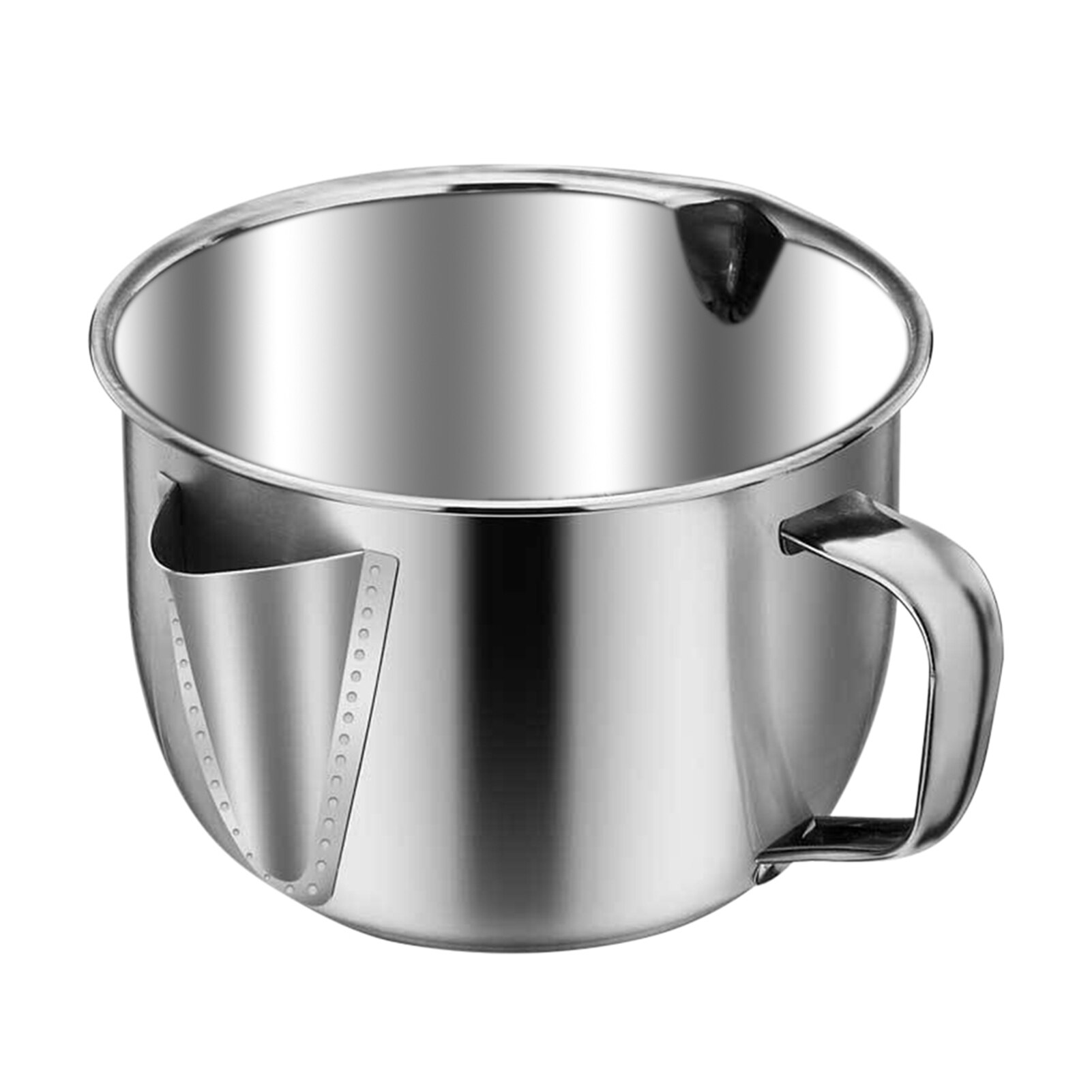 Stainless Steel Oil Kitchen Tool Gravy Strainer Restaurant 4 Cups Fat Separator Easy Clean Large Capacity Home Soup Grease
