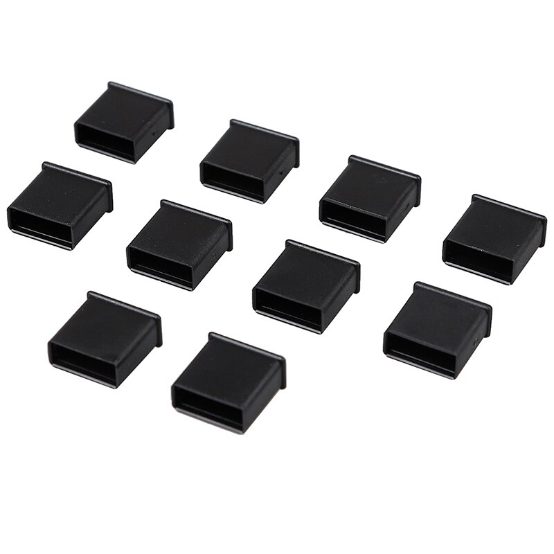 Tapas protectoras de plástico para enchufe USB, antipolvo, para electrónica de consumo, 10 Uds.