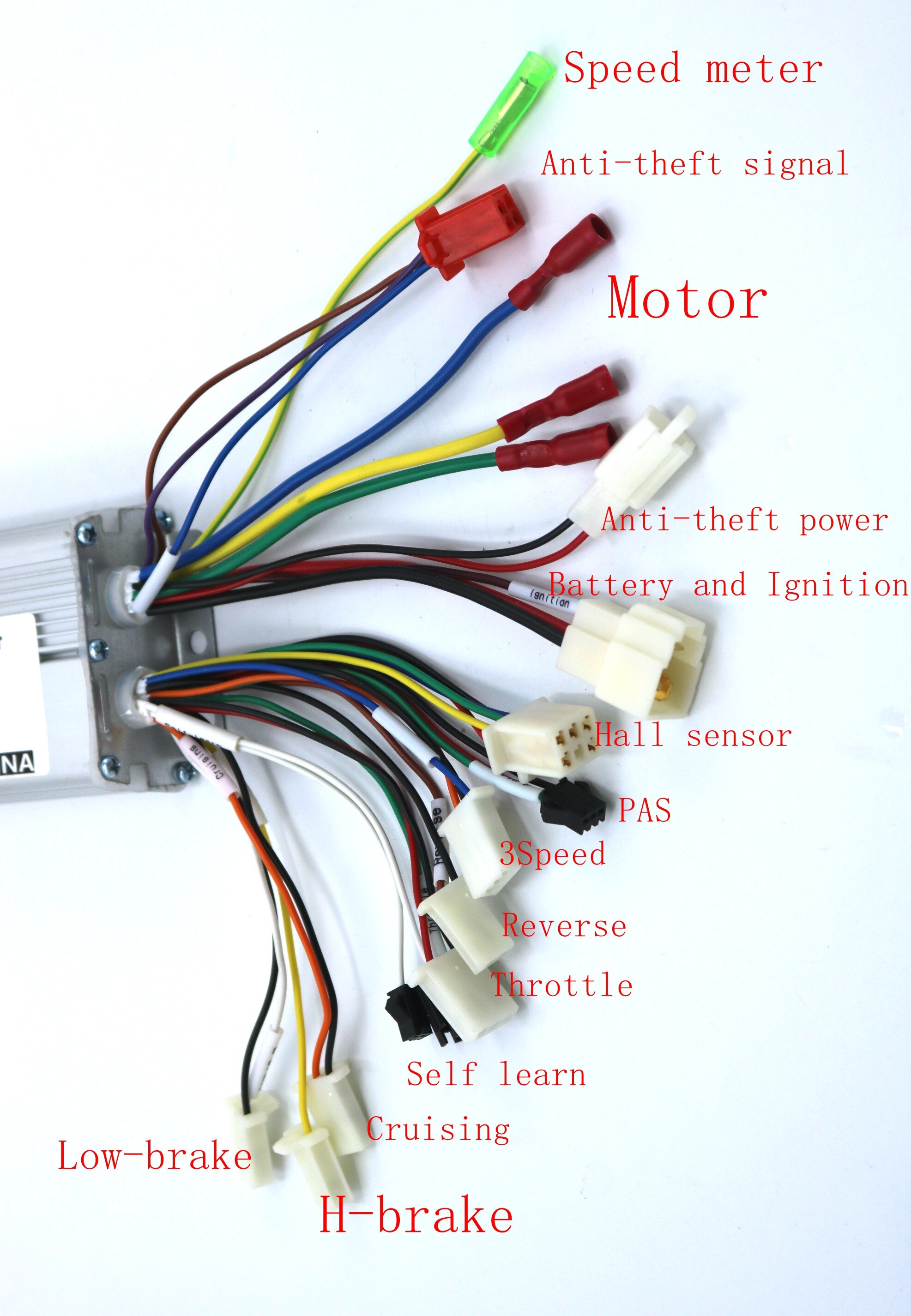 Greentime 36V 350W Bldc Motor Controller E-Bike Borstelloze Speed Driver Dual Mode Sensor/Sensorless Controller