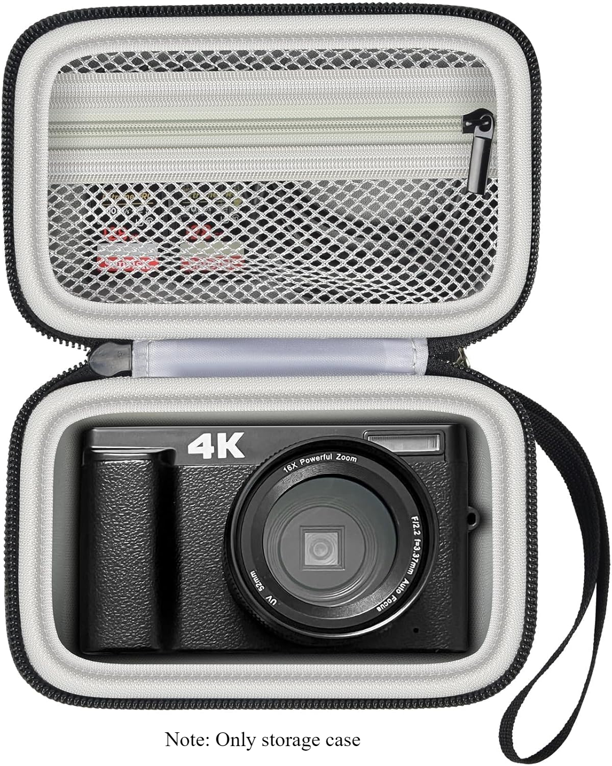 Caja para cámara digital Compatible con TEBNGIHNM para Duluvulu para Oiadek para zheozeig para Zostuic para Toiauaha 4K Vlogging Box solamente: Gris claro