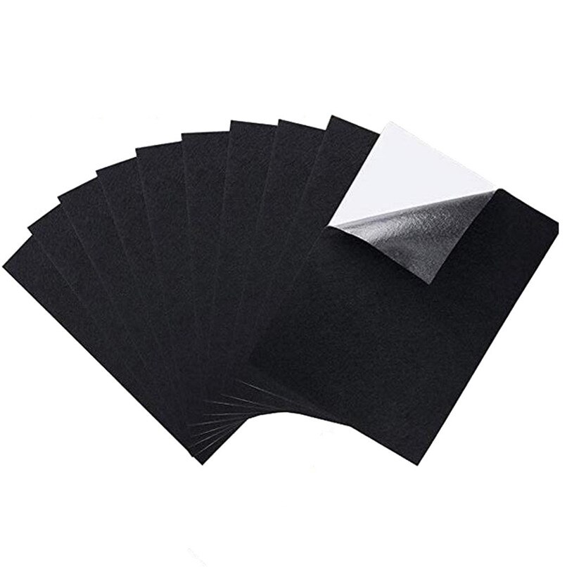 Counter Product display cloth Black Felt Fabric Adhesive Sheets Multipurpose Velvet Sheet Sticky Glue Back #2u13