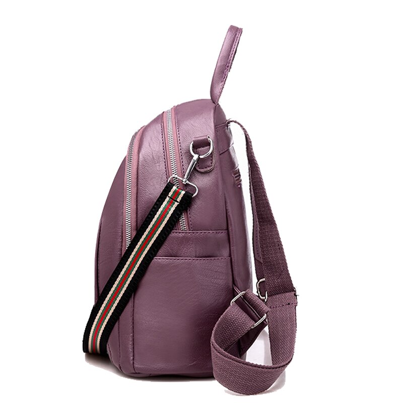 Chuwanglin Vrouwen Lederen Rugzak Multifunctionele Rugzak School Schoudertassen Tienermeisjes Mochila Feminina Sac A Dos D501006