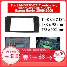 2 din Radio Fascia voor LAND ROVER Freelander Discovery Range Rover Dubbel Din Radio DVD Stereo CD Panel Dash Mount 11-075