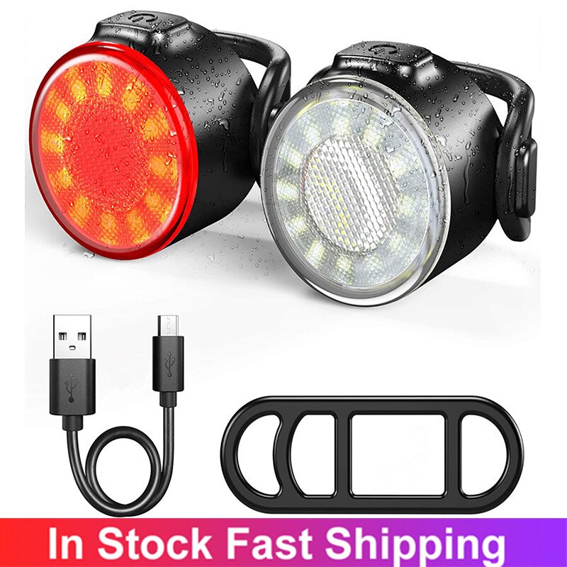Fiets Achterlicht Usb Oplaadbare Fietsen Licht Fiets Led Fiets Helm Rugzak Sport Lamp Fietslicht Fiets Accessoires