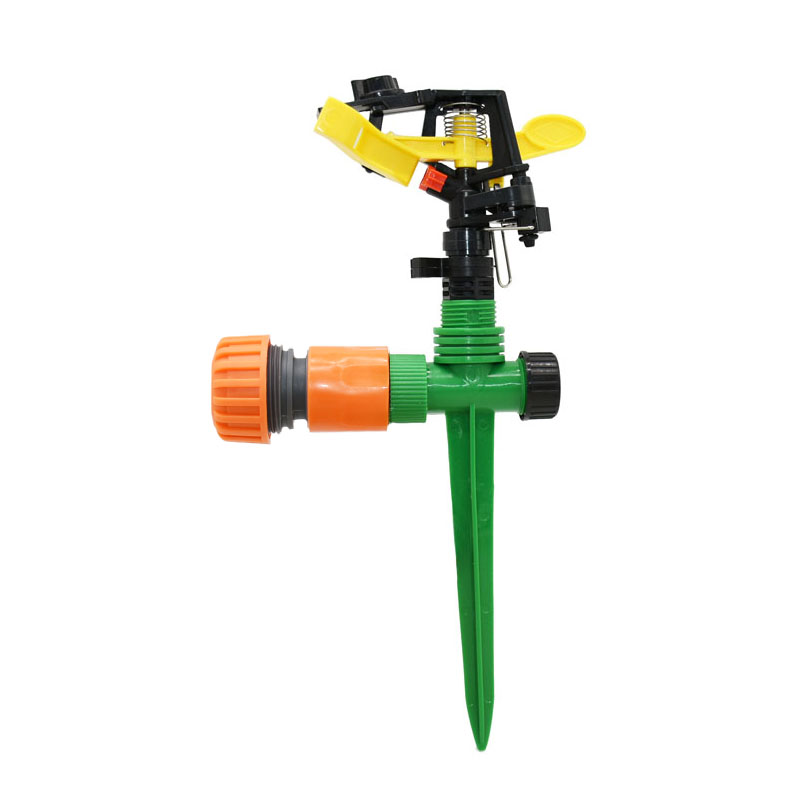Adjustable angle Rotary nozzle Rocker Sprinklers With nozzle holder connector 360 degrees jet Agricultural garden Irrigation: 3I4 hose