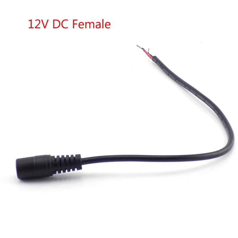0.25 M/0.4 M/1 M 12 V DC Female Power Cable Extension 22AWG CCTV Camera Adapter 5.5 * 2.1mm Connector Kabel voor Camera Voeding