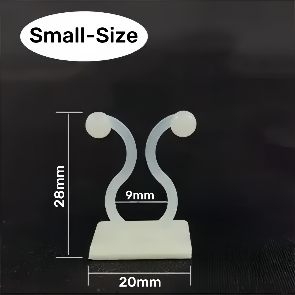 Clips De Fijación Para Plantas Trepadoras | 60 Piezas Autoadhesivas | Soporte Invisible Para Pared, Vidrio Y Madera