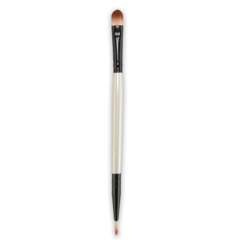 Brosse de maquillage en éponge à double tête, 1 pièce, pour fard à paupières, offre spéciale: GRAY