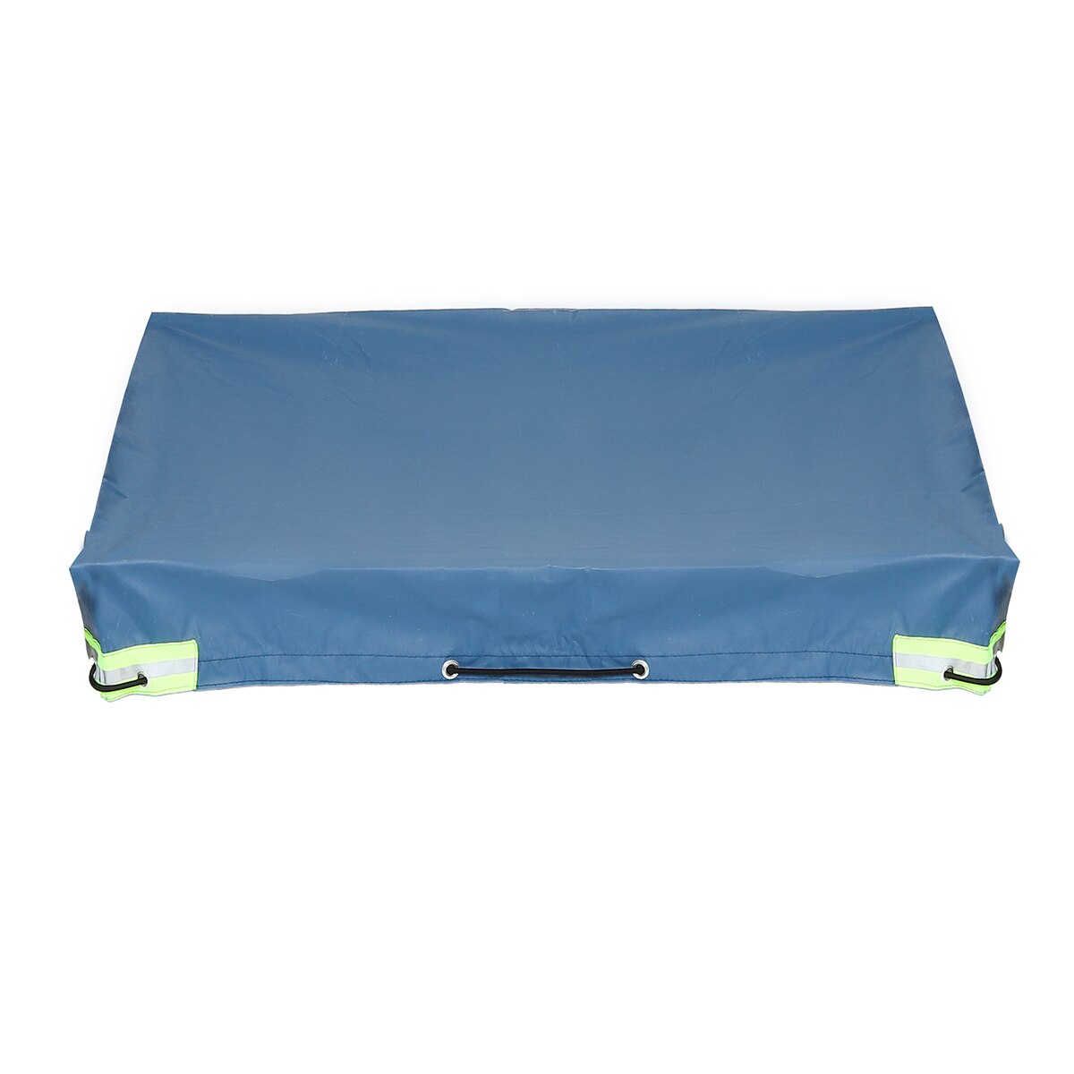 Bâche de voiture de remorque pliable imperméable à l'eau Anti UV protection solaire couverture de neige avec ceinture en caoutchouc pour 500/700 kg remorque voyage Camping auvent: Blue / 112cmx90cmx13cm
