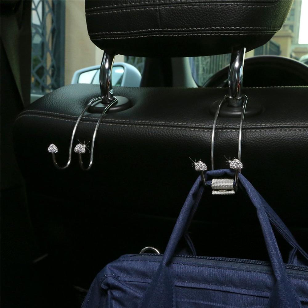 Car Seat Terug Boor Haak Rvs Peach Hart Generieke Auto Hoofdsteun Haak Autostoel Haak Robuuste Frame
