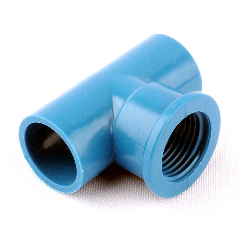 Inner Dia. 20mm Male/Female Straight Pipe Connectors Blue Female 1/2" to 20mm Tee Garden Irrigation Water Hose Tube Adapter: 20mm Female Tee