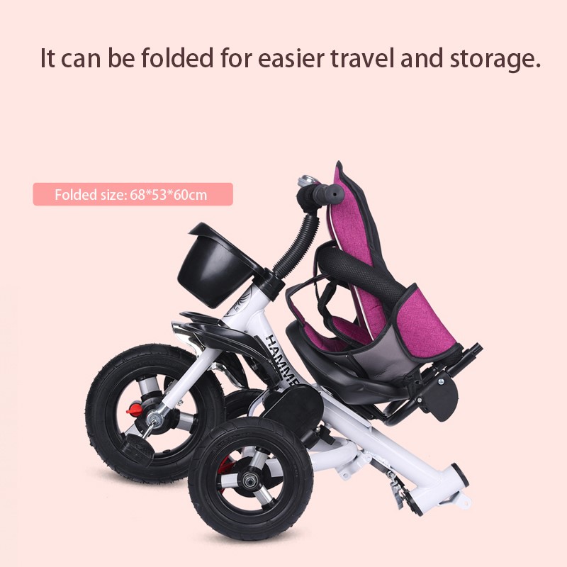 Multifunktions Baby Kinderwagen Faltbare freundlicher Dreirad freundlicher Fahrrad Liege Sitz Raum Rad Drei Räder Kleinkind Kinderwagen