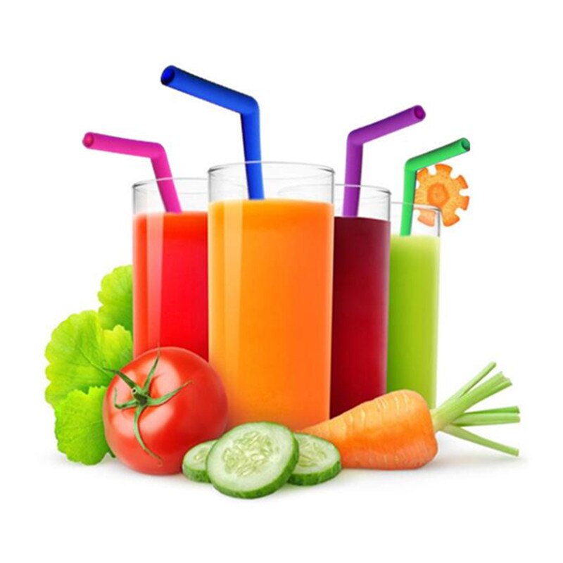 Extra Wide 14mm Silicone Bubble Tea Straw Reusable Boba tea Straws 50pcs Smotthie drinking Flexible Straws Party Bar Accessories