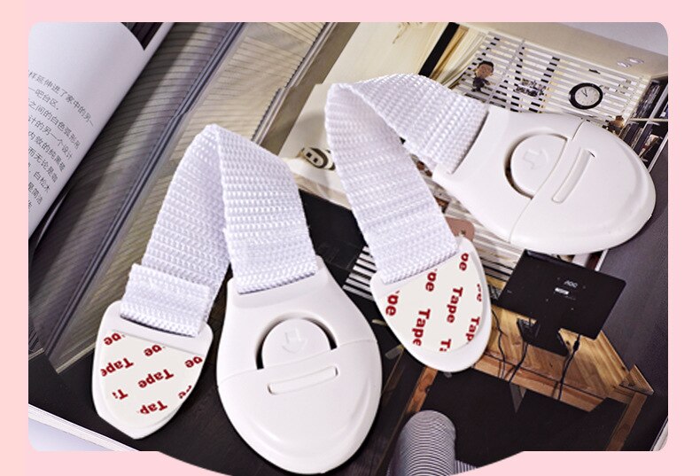 Child Lock Protection Of Children Locking Doors For Children's Safety Kids Plastic Lock: 2pcs