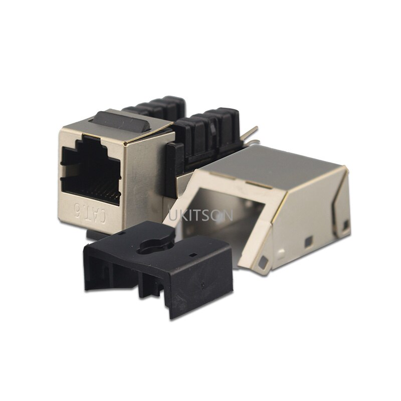 Afgeschermde CAT6 RJ45 Keystone Jack Netwerk Insert Plug Modulaire CAT.6 Utp 8P8C Lan Koppeling Socket