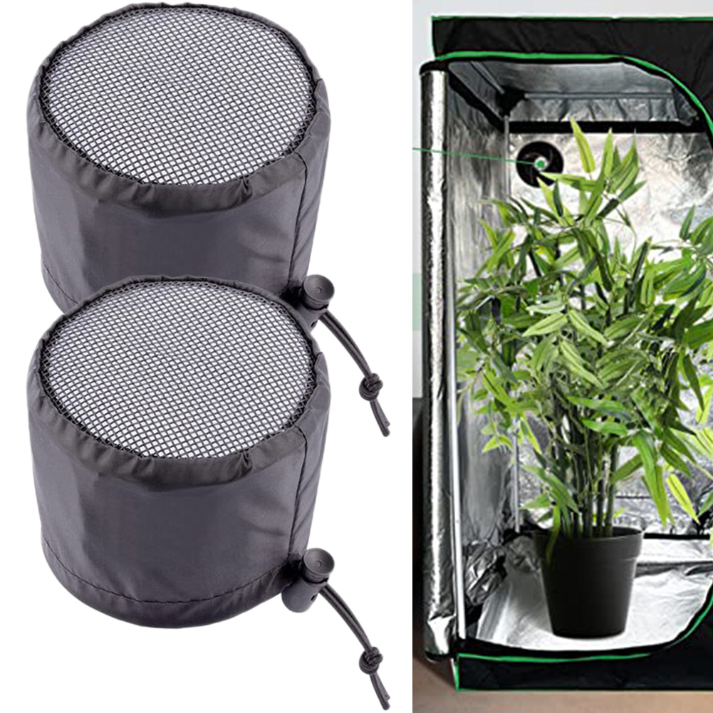 Cubiertas de ventilación para tienda de cultivo de plantas, de malla fina, impermeable, a prueba de polvo, fácil de limpiar, instalación Simple, filtro de conducto, 2 piezas
