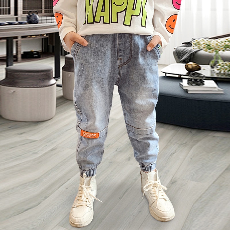4-12Y Bambini Vestiti Dei Ragazzi magro jeans Classico Dei Bambini Dei Pantaloni denim Abbigliamento di Tendenza A Lungo Gonne E Pantaloni Del bambino Ragazzo casuale Pantaloni