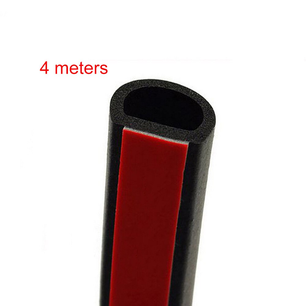 2-8m Große D typ Auto tür dichtung-selbst-Klebstoff gummi dicht Band staub-beweis rauschunterdrückung schalldichte Band 8 #: 4m