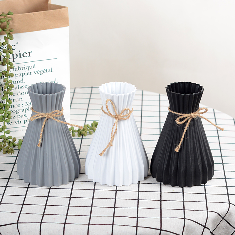 Plastic Vazen Woondecoratie Anti-Keramische Vazen Europese Bruiloft Moderne Decoraties Rotan-Achtige Onbreekbaar Creatieve Eenvoud