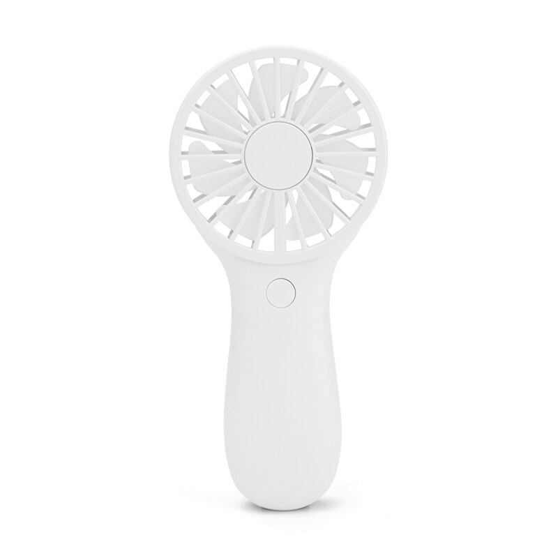 3V AA Battery Powered Fan Small Personal Fan Mini Handheld Fan Speed Adjustable Summer Desk Fan: White