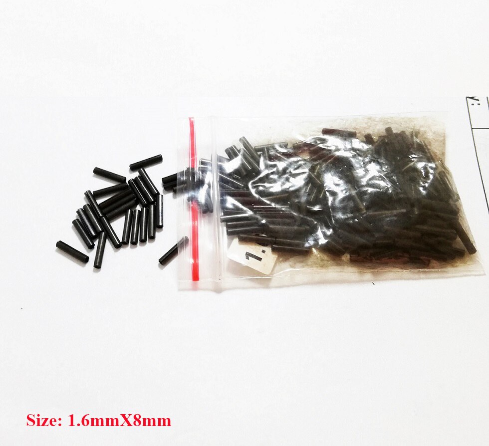 Broches de clé de voiture en métal, pliable, clés de fixation à distance, épingles de retenue, clé de voiture connecteur de fixation de la lame d'automobile, 200 pièces/lot: Black steel