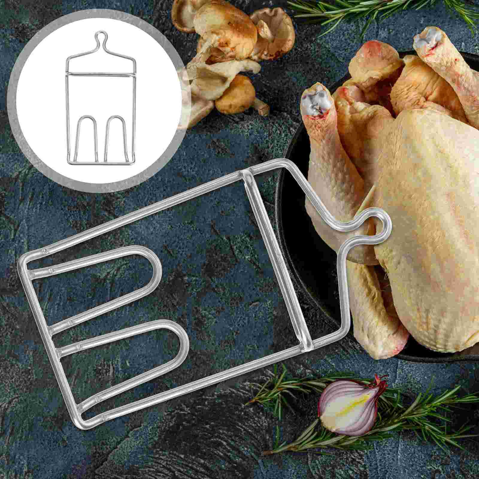 1pc Stainless Steel Duck Hook Wear-resistant Chicken Hook Slaughter Accessory