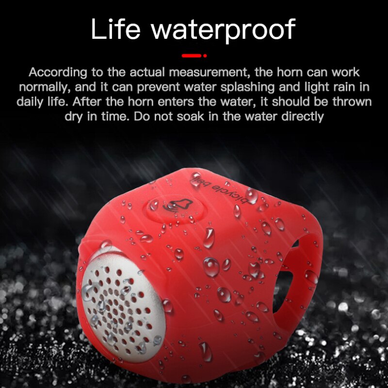 Newest Mini Bicycle Electric Bell Horn Super Loud Bell Portable Cycling Handlebar Bell Waterproof MTB Horn Bike Accessories