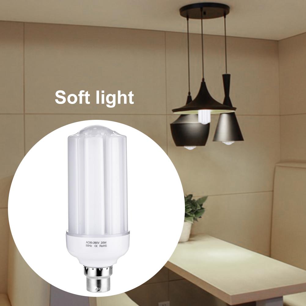 B22 5W LED Corn Light Bulb Energy Saving Bright Bulb With Soft Light Source Chandelier Bulb 6000K 85-265V Eye Protect