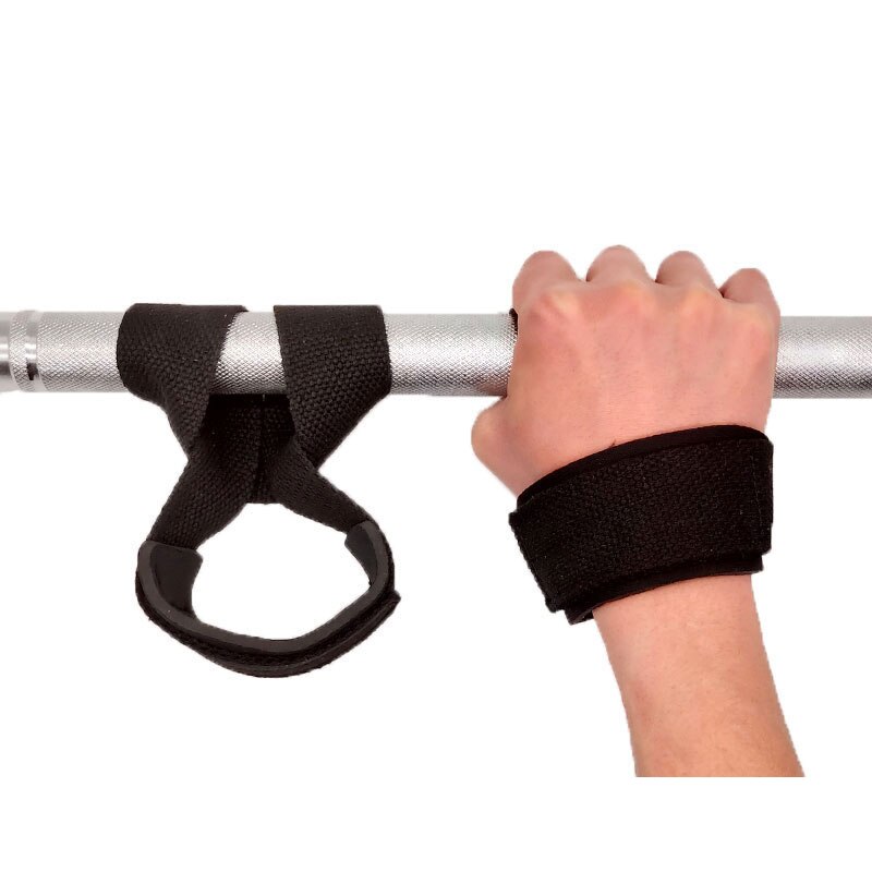 2 stk vægtløftning håndledsbæltebeskyttelse kropsbygning greb rem bøjlebånd gym stropper vægtløftning håndindpakninger