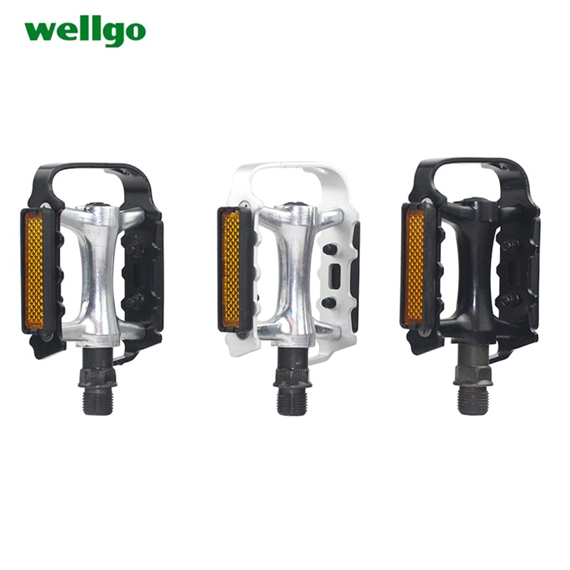 Wellgo M248 Ultralight Lager Pedalen Racefiets Pedaal Mtb Accessoires Aluminium Zwart Zilver Berg Fietsonderdelen
