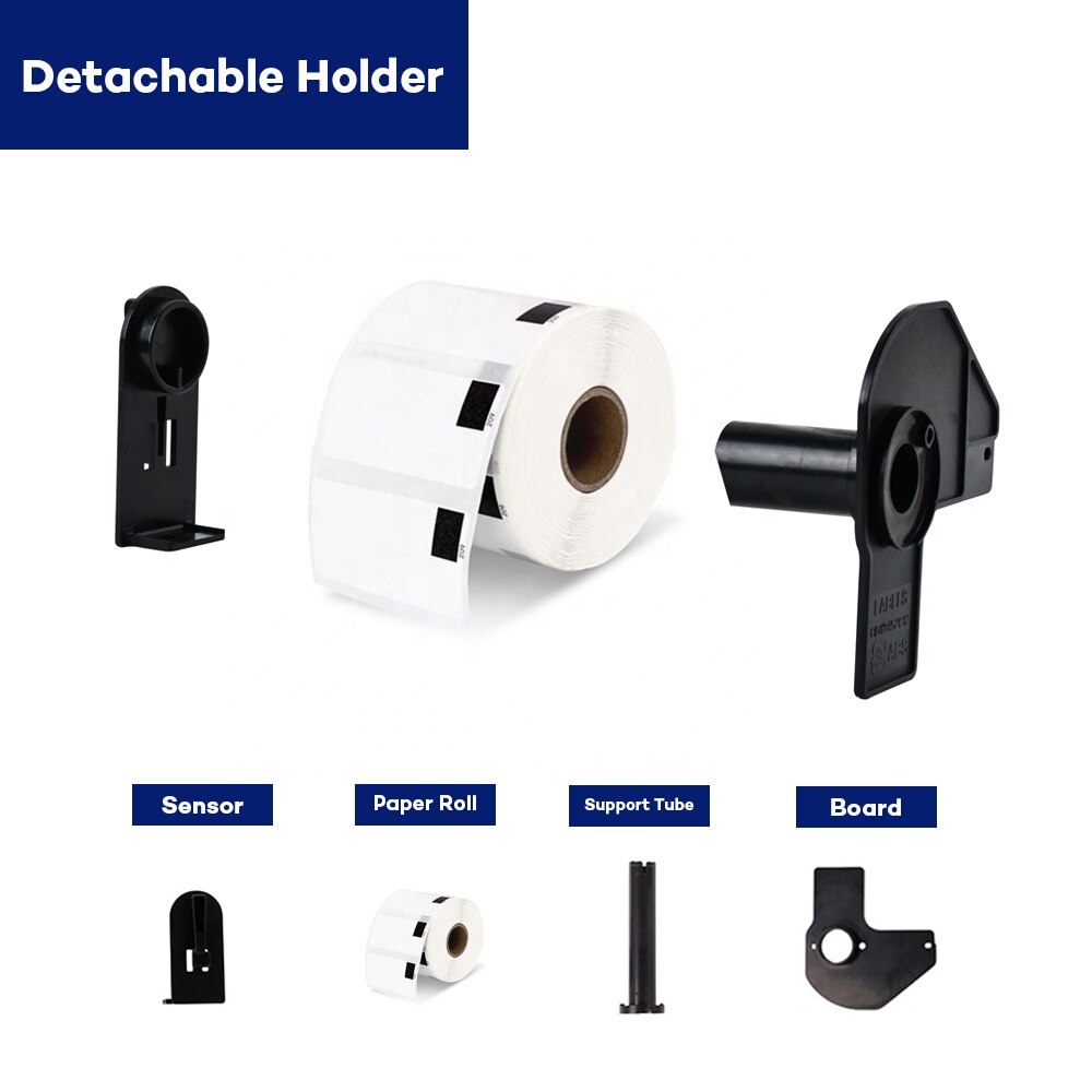 Papel térmico troquelado DK-11209 62mm * 29mm, Compatible con impresora de etiquetas Brother, papel blanco DK11209 DK Paper 209