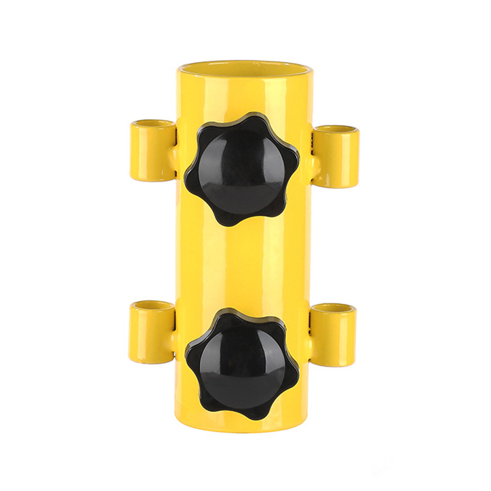 Paraplu Paal Vaste Standaard Verstelbare Tent Luifel Houder Rvs Winddicht Outdoor Voor Wandelen Vissen Tent Accessoires: YELLOW