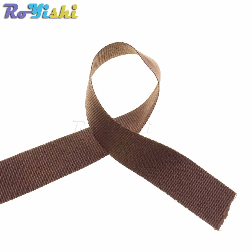 10 yards/pack 1 " (25mm)  polyesterband och syhantverk med sömnadsrep: Brun