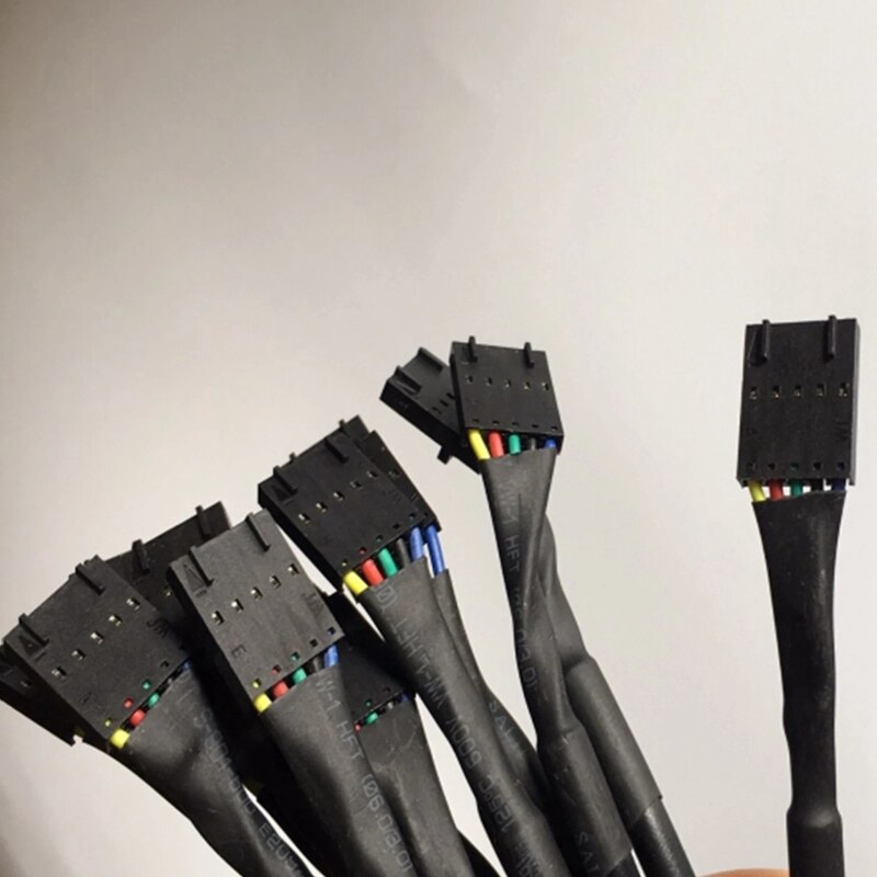Rise -15 stück 5 -pin auc 3 kabel für canaan avalon 721 741 821 841 921 miners schwarz