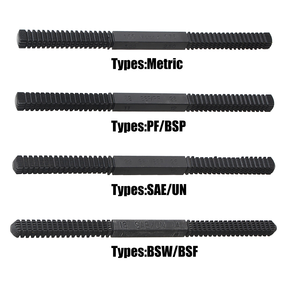 With Cover Hardware Steel Wear Resistant External Thread Repair File Restoration Mini Metric BSP Teeth Correction High Hardness