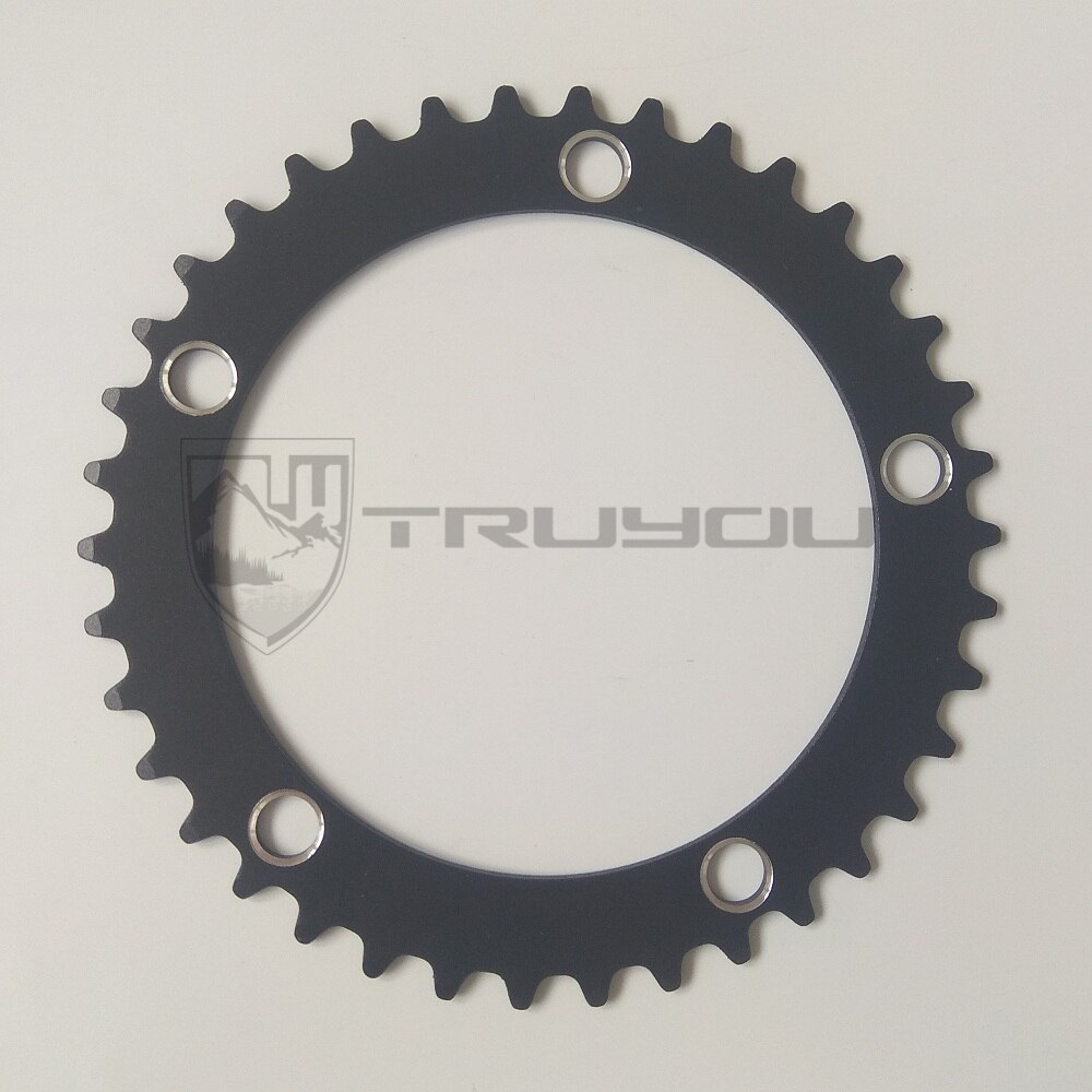 TRUYOU route vélo plateau 130 BCD roue à chaîne 38T 39T 40T 42T 44T 46T 48T 50T 52T 53T 56T vélo pliant CNC 3/32": 38T
