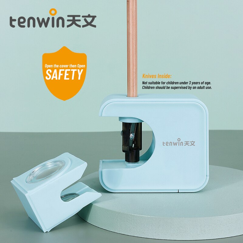 Tenwin Electric Pencil Sharpener Automatic Heavy Duty Stationery Cute Battery USB for Kids Children