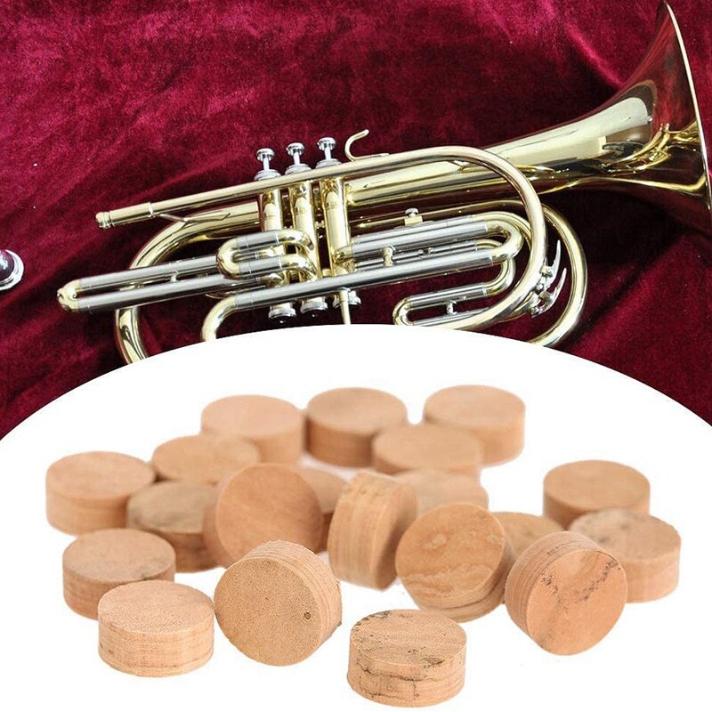 20Stck 9,5mm Trompete Kork Pads, Trompete Reparatur Kork Pads Trompete Wasser Schlüssel Spieß Wert Kork Pad