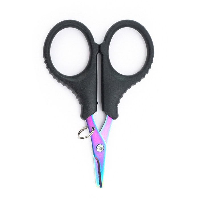 Hirisi Stainless Steel Fishing Scissor Portable Scissor Plier Cut PE line Braid Line Cutter Plies Fishing Tools Accessories: Brown