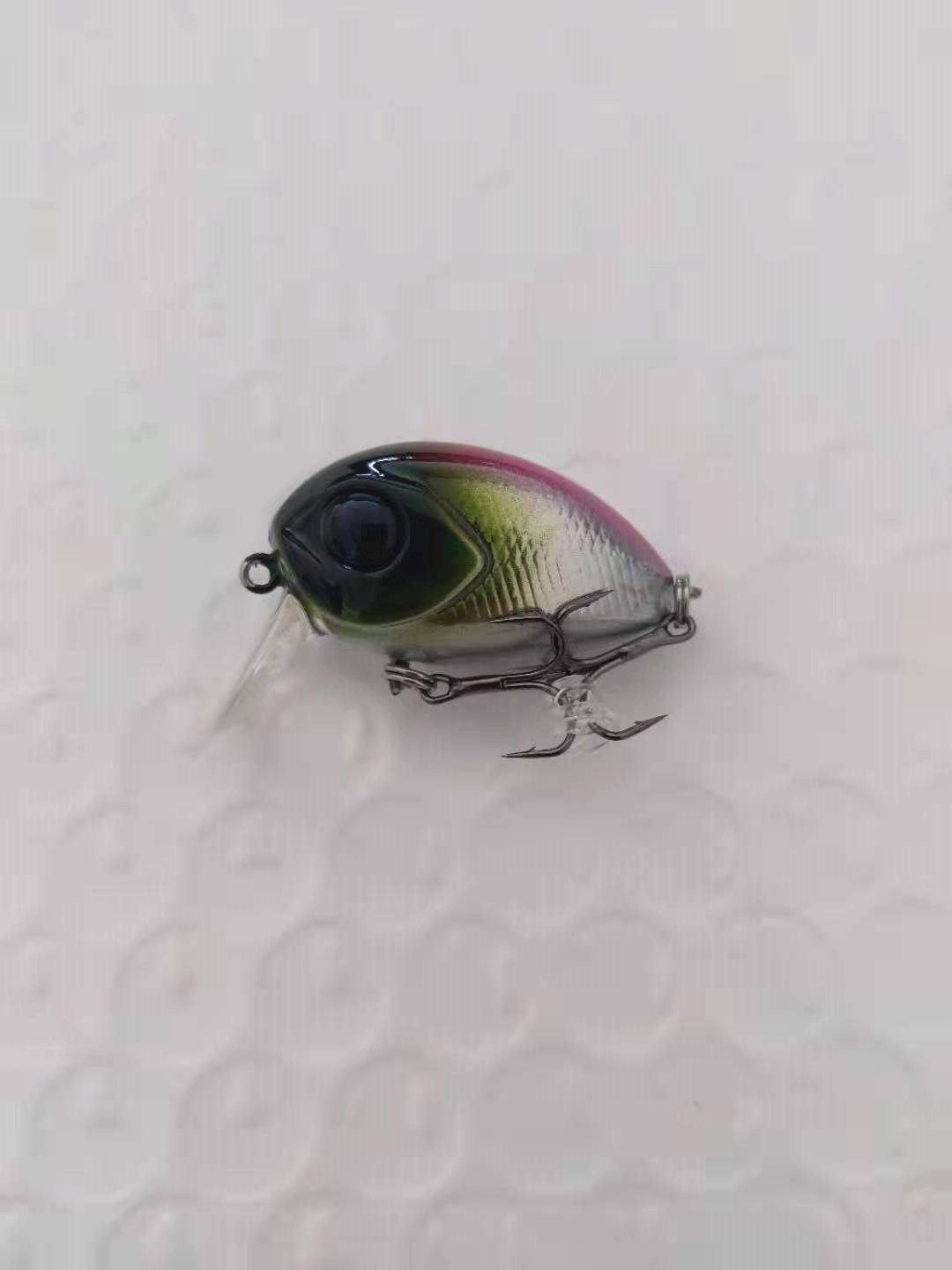 Le fish-Señuelos de Pesca ultraligeros, 32mm, 4g, micro wobbler, trucha, perca, Lucio, Crankbait flotante: Color J