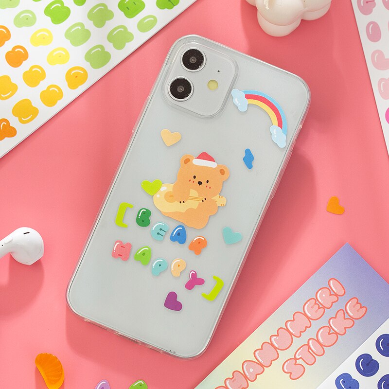 3pcs/lot Candy Stickers Alphabet Stickers A to Z Self Adhesive Letter Stickers Scrapbook Decoration School Office Stationery