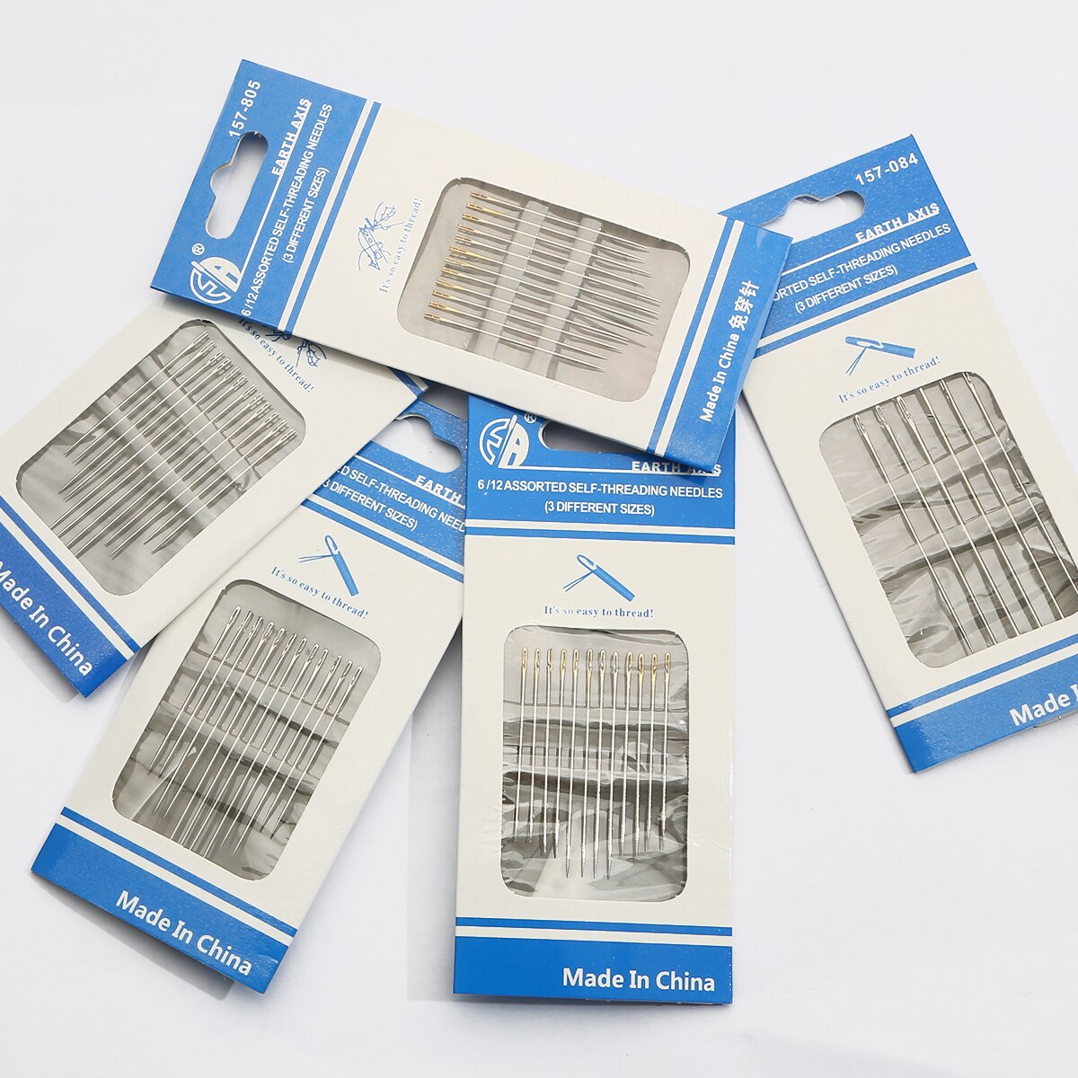 Agujas de acero inoxidable para coser a mano, accesorios de costura para el hogar, múltiples tamaños, agujas de zurcir