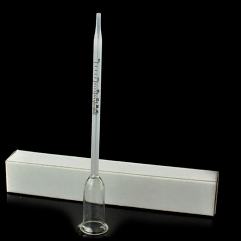 Wine Making Alcohol Meter Tester For Wine Alcohol with Thermometer Measure Test Concentration Meter 13cm Glass