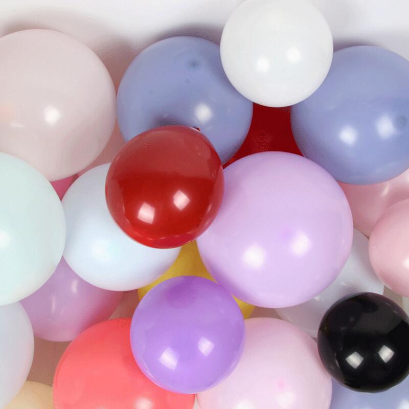 12/10inch Matt Round Pomegranate Red Latex Balloon Party Decoration Ruby Red Double Layer Balloon