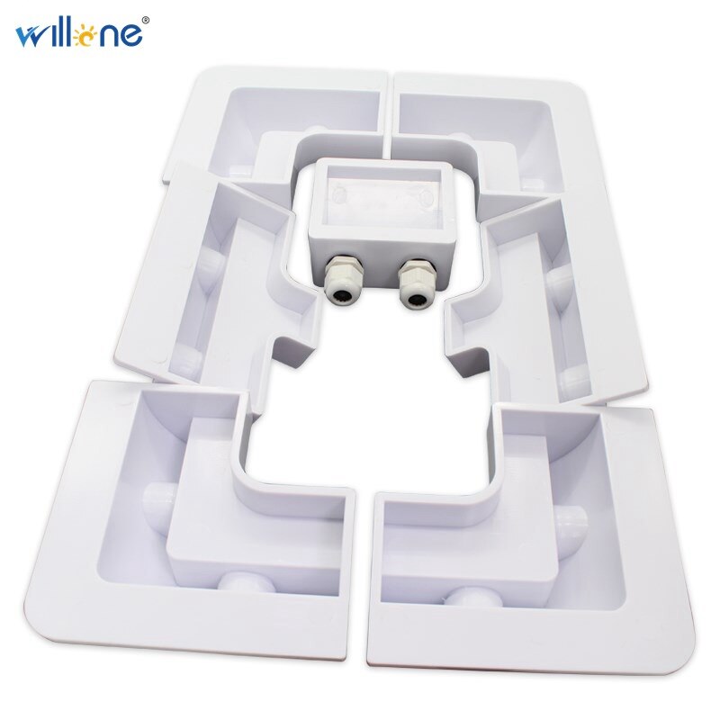 Willone 7PCS ABS PV Panel Solar Mounting Structure white
