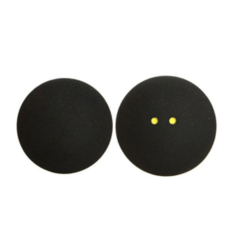 2 stk squashbold to gule prikker lavhastigheds sports gummibolde spiller konkurrence holdbar squash squash gummibold