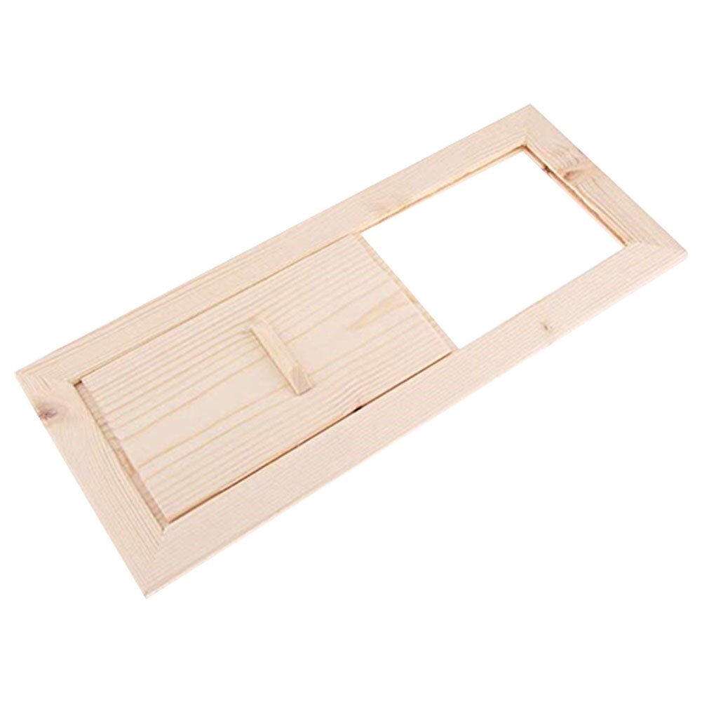 Grille Ventilation Easy Install Practical Sauna Air Vent Sliding Shutter Window Home Smooth Accessories Summer Bath Cedarwood