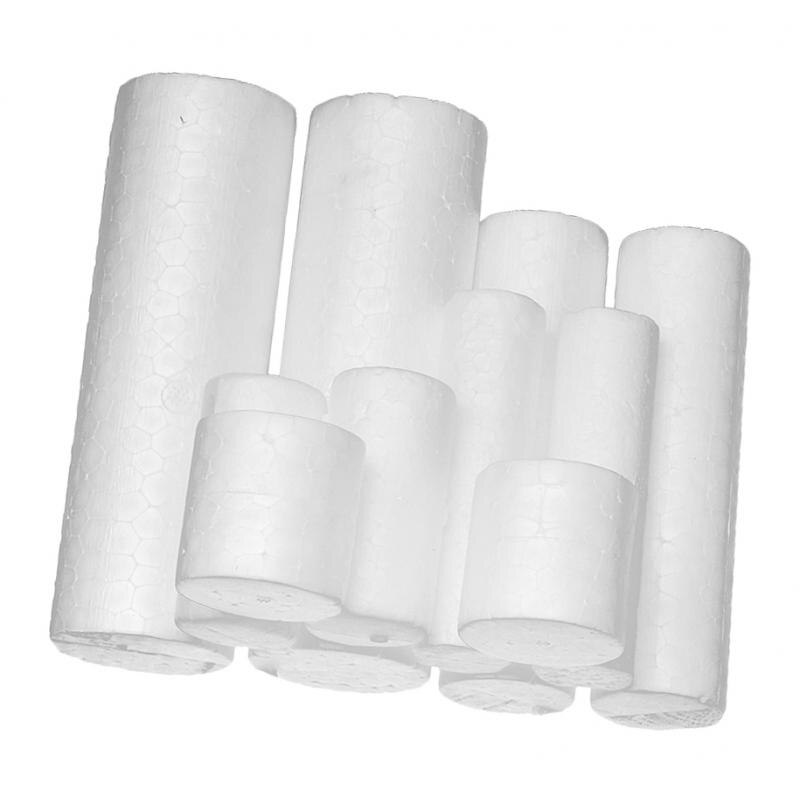 10 stk isopor av isopor -isopor sylinder for maling håndverk 5 størrelser