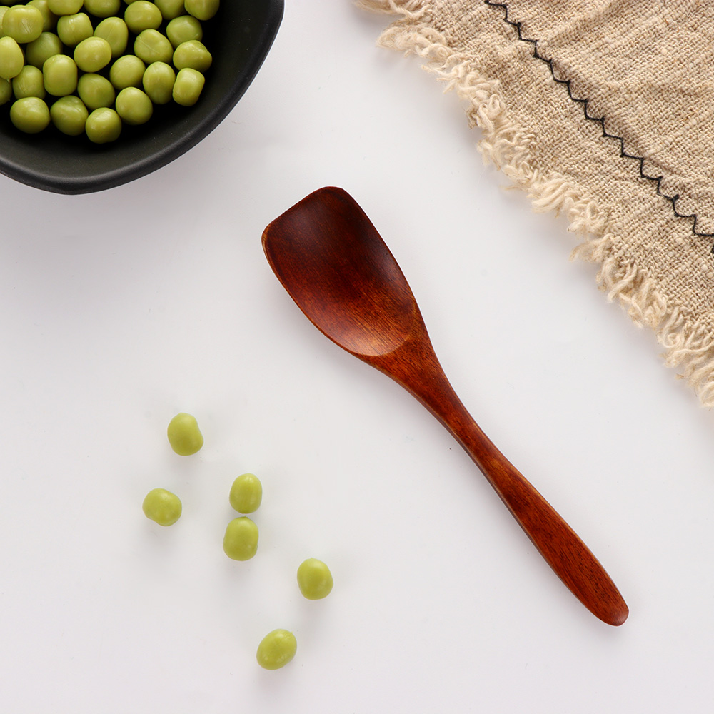 1 pc träsked spade liten glasspudding kaka scoop japansk stil kaffe gröt havregryn köksredskap tillbehör