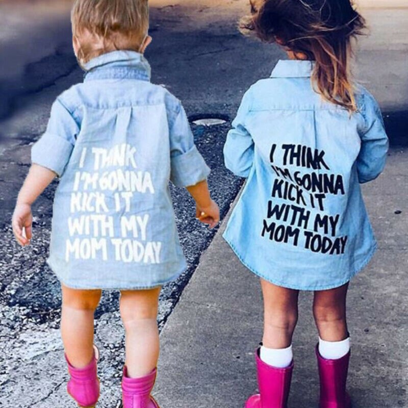 Royaume-uni enfant en bas âge bébé enfant garçon fille à manches longues t-shirt décontracté hauts Blouse robe manteau